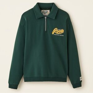Roots Dark Green Quarter Zip